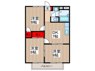 第二宮ロイヤルハイツの物件間取画像